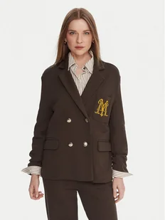 Maryley Marynarka 25IB288/M02/07CO Brązowy Regular Fit - Marynarki i żakiety damskie - miniaturka - grafika 1