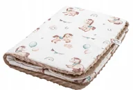 Koce i narzuty dla dzieci - Bonjour Cherie Kocyk średni 75/100 Koniki Minky Beige - miniaturka - grafika 1