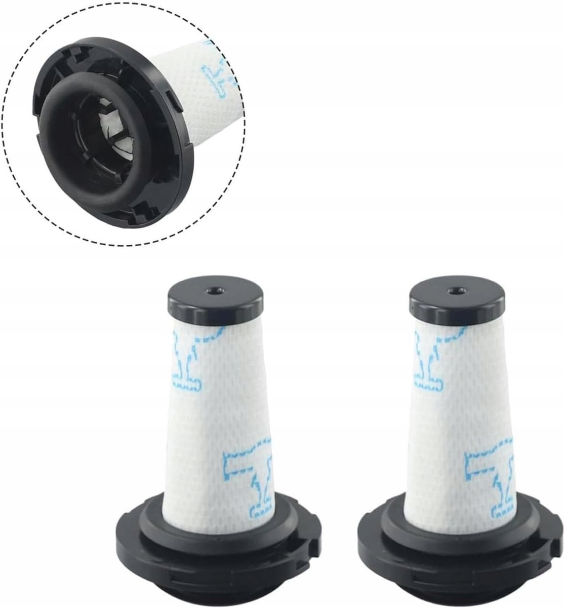 Filtr Do Tefal X-Force Flex 9.60 Aqua Ty20C4, Tefal X-Nano 2Szt