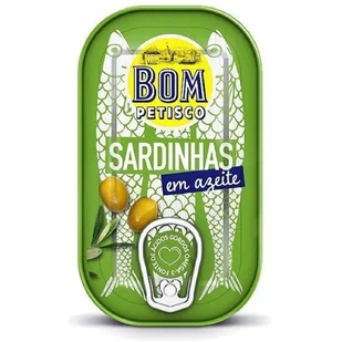 Sardynki portugalskie w oliwie z oliwek 120 g - Bom Petisco - Konserwy i dania rybne - miniaturka - grafika 1
