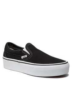 Vans Tenisówki Classic Slip-On P VN00018EBLK Czarny - Trampki męskie - miniaturka - grafika 1