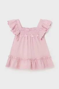 Mayoral bluzka niemowlęca kolor różowy gładka - Bluzki dla dziewczynek - miniaturka - grafika 1