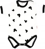 Body dla niemowląt - Body KRÓTKI rękaw 100% Bawełna MYSZKA BIEL r 56 KLEKLE - miniaturka - grafika 1