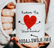 Kubki - KUBEK NA WALENTYNKI DLA CHŁOPAKA - KOCHAM CIĘ TAK BARDZO Z TWOIM IMIENIEM - miniaturka - grafika 1