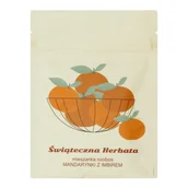 Herbata - Świąteczna herbata MANDARYNKI Z IMBIREM 30g. Rooibos o smaku mandarynek z rozgrzewającym imbirem - doskonały pomysł na prezent świąteczny pod choink.. - miniaturka - grafika 1