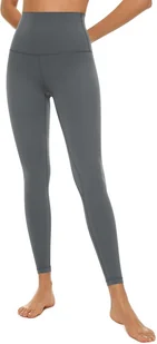 Florboom Damskie Legginsy Sportowe z Wysokim Stanem Szare M - Legginsy - miniaturka - grafika 1