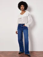 Bluzki damskie - Apricot Bluzka w kolorze białym - miniaturka - grafika 1