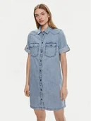 Sukienki - Noisy May Sukienka jeansowa New Signe 27030041 Niebieski Loose Fit - miniaturka - grafika 1