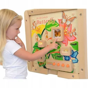 Masterkidz Cykl Życia Motylka Tablica Edukacyjna Masterkidz ME12883 - Tablice dla dzieci - miniaturka - grafika 1