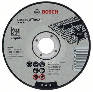 Bosch Tarcza tnąca 125x1x22,23 mm, 2608603171 2.608.603.171 - Materiały ścierne - miniaturka - grafika 8