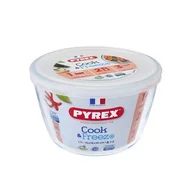 Naczynia żaroodporne - Pojemnik żaroodporny okrągły z plastikową pokrywką 1,1 l CookFreeze PYREX - miniaturka - grafika 1