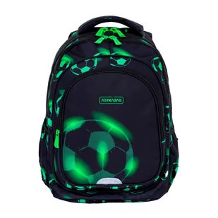 Plecak szkolny trzykomorowy Football Astrabag - Plecaki szkolne i tornistry - miniaturka - grafika 1