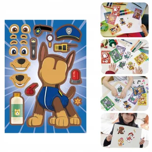 Naklejki kreatywne Psi Patrol DIY zestaw kreatywny 8 sztuk wodoodporne - Zabawki kreatywne - miniaturka - grafika 1