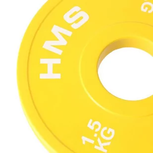 Talerze olimpijskie FRACTIONAL 2 x 1,5 kg CBRS15 HMS - Stojaki na hantle i obciążenia - miniaturka - grafika 1