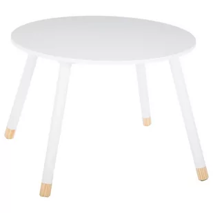 Biały stolik dziecięcy okrągły 43 cm 60 cm jja-127152 - Stoliki dla dzieci - miniaturka - grafika 1