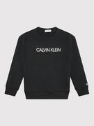 Bluzy dla chłopców - Calvin Klein Jeans Bluza Unisex Institutional Logo IU0IU00162 Czarny Regular Fit - miniaturka - grafika 1