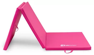 Hop-sport Materac gimnastyczny składany miękki 4cm - różowy - Wyposażenie sportowe i gimnastyczne - miniaturka - grafika 1