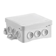 Puszki elektryczne i akcesoria - Simet Puszka instalacyjna naścienna NS6 FASTBOxHOOK, 85x85x40mm, szary - miniaturka - grafika 1