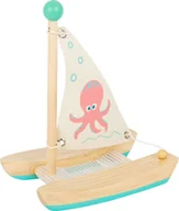 Samoloty i helikoptery - Small Foot 11656 Łódka Katamaran zabawka wodna - miniaturka - grafika 1