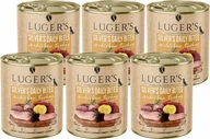 Mokra karma dla psów - Karma mokra dla psa Luger's Silver's Daily Bites z kurczakiem, indykiem i ziemniakiem zestaw 6 x 800 g - miniaturka - grafika 1