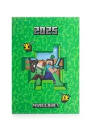 Kalendarze - Minecraft kalendarz książkowy A5 2025 - miniaturka - grafika 1