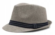 Czapki męskie - Letni kapelusz męski szary TRILBY 29 Pako Jeans - miniaturka - grafika 1