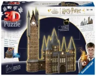 Puzzle - Puzzle 3D 540 Budynki nocą: Zamek Hogwarts Wieża - Ravensburger - miniaturka - grafika 1