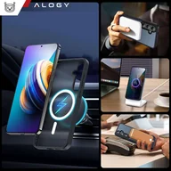 Etui i futerały do telefonów - Etui do Samsung Galaxy S24+ Plus obudowa Mag Safe Case pokrowiec plecki na telefon MagMat matowe czarne - miniaturka - grafika 1