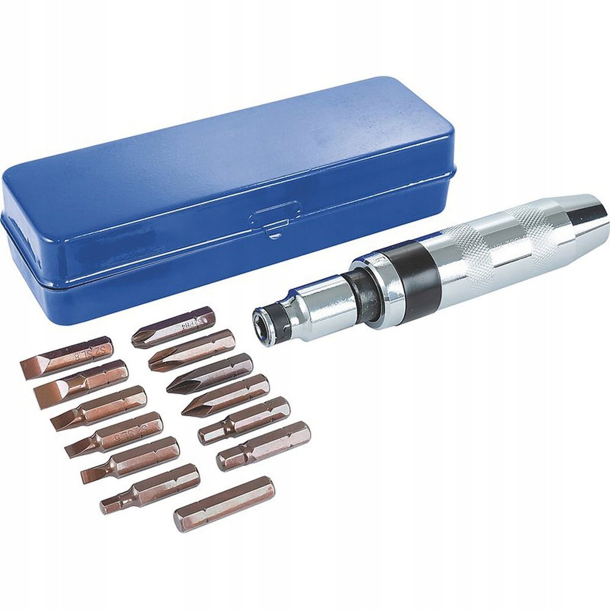 LUX Wkrętak udarowy + bity - 14 elementów