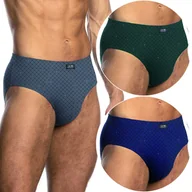 Majtki męskie - Slipy męskie 100% BAWEŁNA 3-PAK dopasowane majtki LAMA 110/22 - 3XL - miniaturka - grafika 1