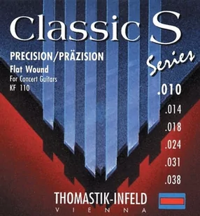 Thomastik Einzelsaite E6 .038fw vernickelter Flachdraht auf Stahlkern KF38 für Klassikgitarre Classic S Series Satz KF110 656676 - Struny gitarowe  - miniaturka - grafika 1
