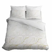 Pościel - Pościel z bawełny satynowej, Home Satin, Detexpol, Liście, 160x200 cm - miniaturka - grafika 1