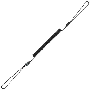 Smycz M-Tac Retraktor Medium Kombinowana Z D-Ringiem Black (51435602) - Latarki - akcesoria - miniaturka - grafika 1