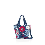 Torebki damskie - Reisenthel shopper – torba na zakupy i elegancka torebka w jednym, z wodoodpornego materiału, florist indigo, XS, nowoczesny - miniaturka - grafika 1