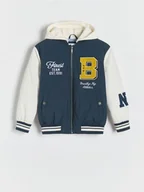 Kurtki i płaszcze dla chłopców - Reserved - Kurtka bomber oversize - granatowy - miniaturka - grafika 1