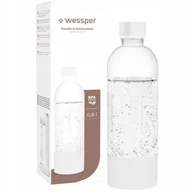 Akcesoria i części AGD - Butelka na wodę sok do saturatora Wessper soda maker 800ml bpa free biała - miniaturka - grafika 1