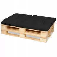 Poduszki ogrodowe - Poduszka Na Paletę, Meble Z Palet 120X80 Czarny - miniaturka - grafika 1