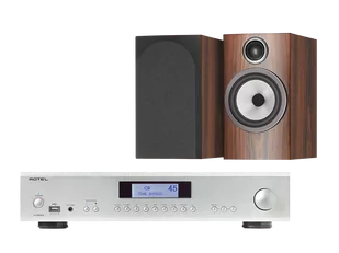 Rotel A14 MKII (srebrny) + 706 S3 (mokka) - Zestawy stereo - miniaturka - grafika 1