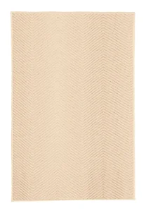 Kleine Wolke Zigzag Supermiękki Dywanik łazienkowy Sandbeige Beżowy 60x 90 cm - Dywaniki łazienkowe - miniaturka - grafika 1