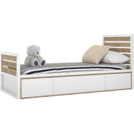 Łóżka dla dzieci i młodzieży - Łóżko 90x200 białe Tutu White - miniaturka - grafika 1
