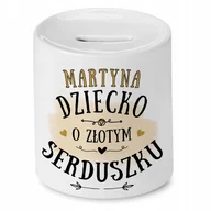 Skarbonki - Skarbonka 330 ml Dla Martyny Córki Dziecka Prezent z Nadrukiem ze Zdjęciem - miniaturka - grafika 1