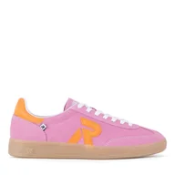 Sneakersy damskie - Sneakersy Rieker Revolution Lifestyle W2200-31 Różowy - miniaturka - grafika 1