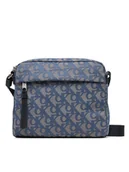 Nerki - Calvin Klein Saszetka Slouched Monogram Mini Zip Fligh LV04G3175G Błękitny - miniaturka - grafika 1