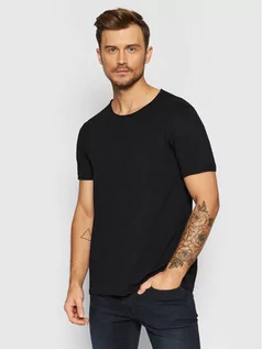 Koszulki męskie - Selected Homme T-Shirt Morgan 16071775 Czarny Regular Fit - grafika 1