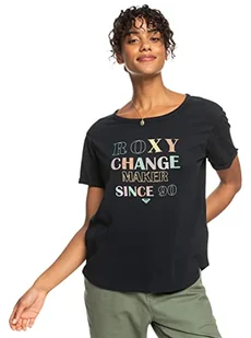 ROXY Modna koszulka damska czarna XS - Koszulki i topy damskie - miniaturka - grafika 1