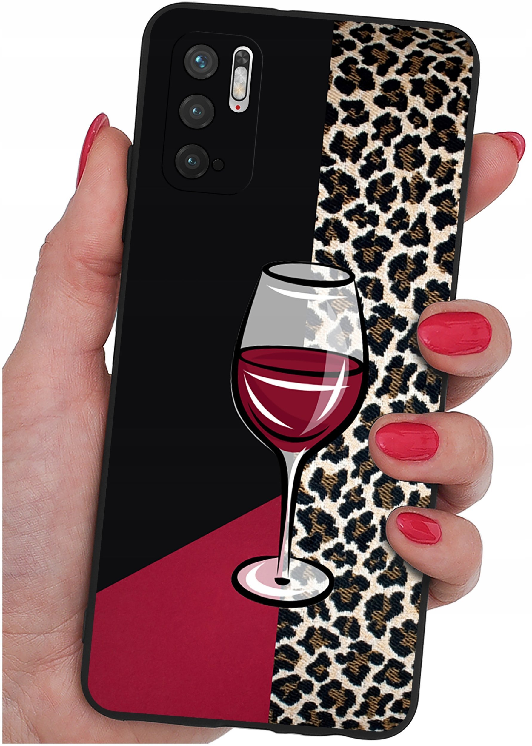 ETUI do Xiaomi Redmi Note 10 5G WZORY SILIKONOWE MATT CASE + SZKŁO 9H