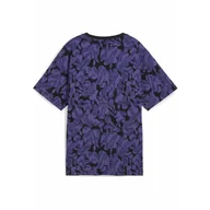 Koszulki sportowe damskie - Damska koszulka ESS NATURE 2.0 Relaxed AOP PUMA Blue Crystal - miniaturka - grafika 1