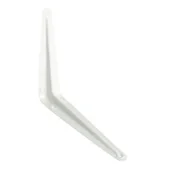 Zawiasy, okucia i inne akcesoria - Wspornik stalowy biały 20 cm - miniaturka - grafika 1