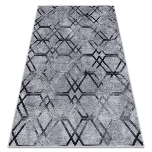 Dywan do prania MIRO 51805.803 Geometryczny, kratka antypoślizgowy - szary, 120x170 cm - Dywany - miniaturka - grafika 1