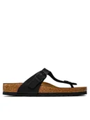 Klapki i japonki damskie - Birkenstock Japonki Gizeh 043691 Czarny - miniaturka - grafika 1